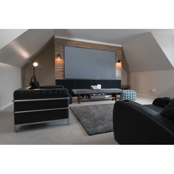 Elite Screens Aeon Edge Free CLR - Écran fixe à toile technique 0.6 pour vidéoprojecteur UST ultra courte focale