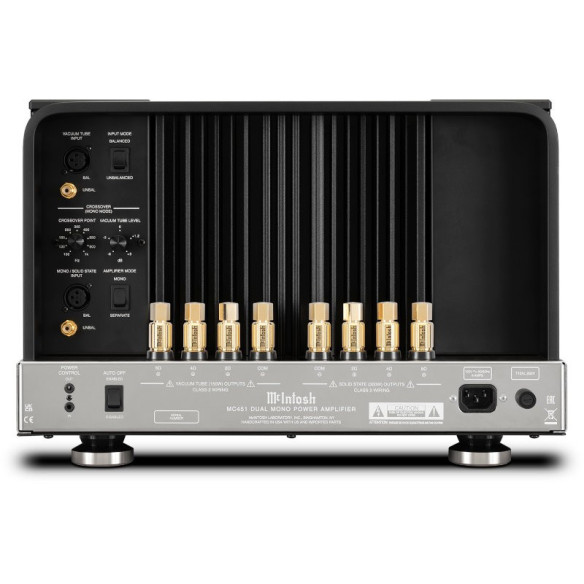 McIntosh MC451 - Bloc de Puissance Double Mono, Ampli Tube 150W + Ampli Transistor 300W