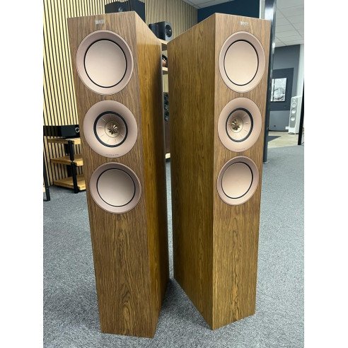 KEF R7 - Enceintes Colonnes - Laqué Noire, Laqué Blanche ou Noyer