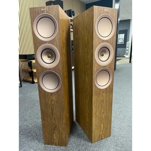 KEF R7 - Enceintes Colonnes - Laqué Noire, Laqué Blanche ou Noyer