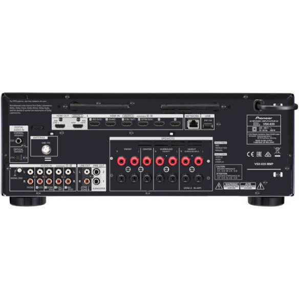 Pioneer VSX-935 - Ampli Home Cinéma 7x 135W Noir ou Silver