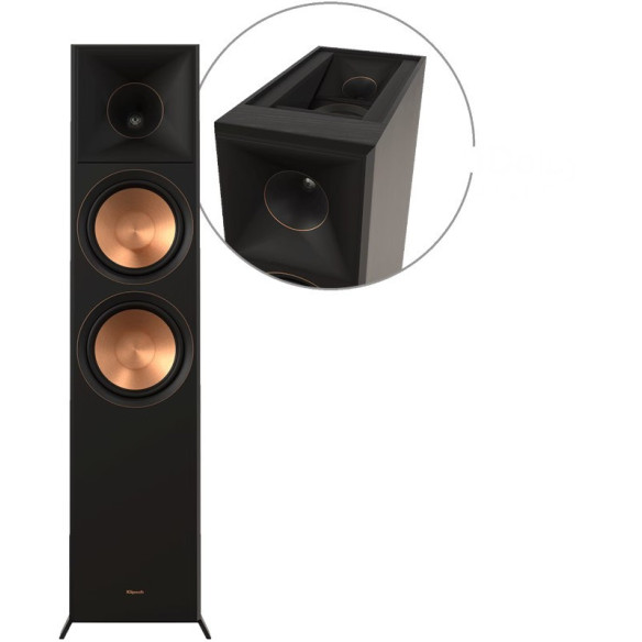 ﻿Klipsch RP-8060FA II - Enceintes Colonnes Atmos Ebony ou Noyer