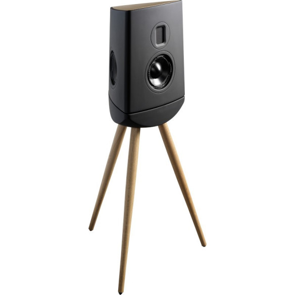 Lyngdorf CUE-100 - Enceinte sur Pied  - Noir, Blanc, Noir sur pieds Chêne ou Blanc sur pieds Chêne