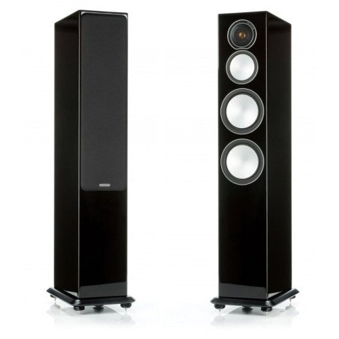 Monitor Audio Silver 8 - Enceintes Colonnes Bois Noir, Noyer, Natural, Rosenut, Blanc & Noir Laqué
