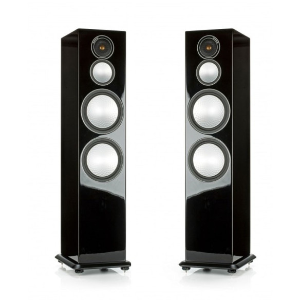 Monitor Audio Silver 10 - Enceintes Colonnes Bois Noir, Noyer, Natural, Rosenut, Blanc & Noir Laqué