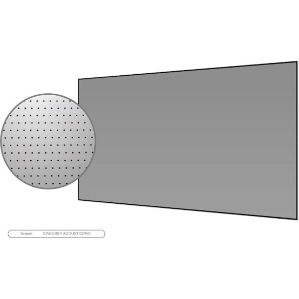Elite Screen Aeon Edge Free Cinegrey 4D® AT AcousticPro - Écran fixe à toile technique 1.0 Transonore