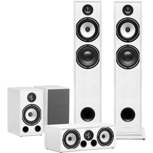 Triangle Borea Pack 5.0 BR07 - Pack 5.0 Home-Cinéma BR07 + BR03 + BRC1 - Noir, Blanc ou Noyer