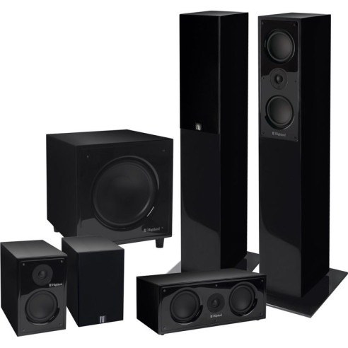 Highland Audio Dilis 5.1 - Pack enceintes Home Cinema - Laqué Blanc ou Noir