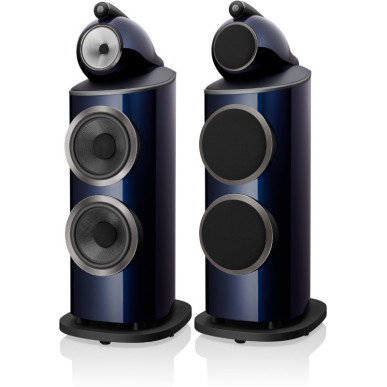 B&W 801 D4 Signature - Enceintes Colonnes Bowers & Wilkins - Midnight Blue Metallic ou California Burl Gloss