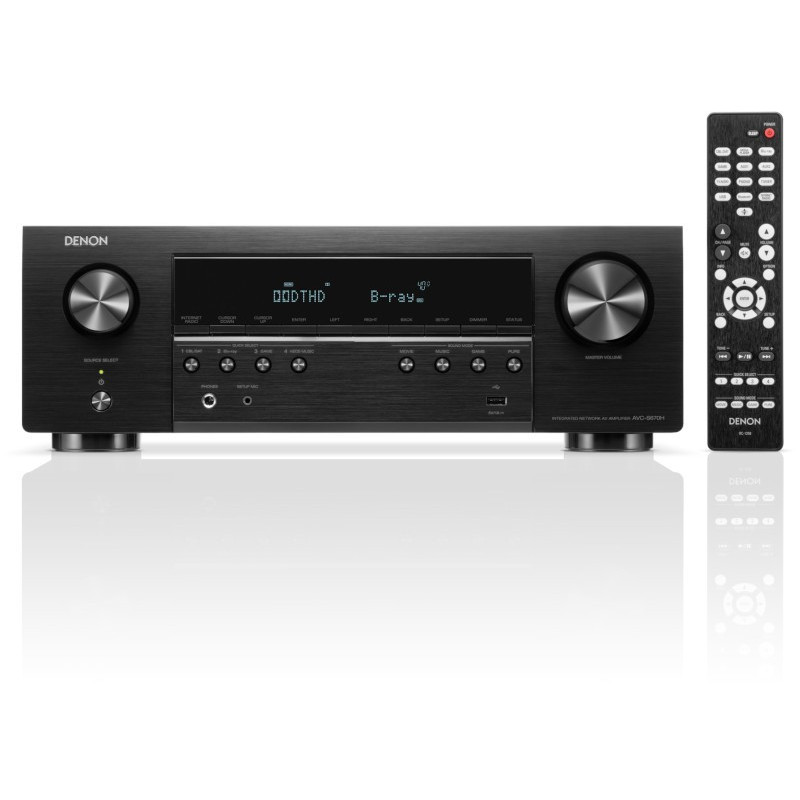 Denon AVC-S670H - Ampli Home Cinéma 5.2, 5x 135 W - Noir