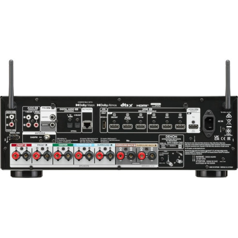 Denon AVR-X1800H DAB - Ampli Home Cinéma 7.2 7x145W - Noir