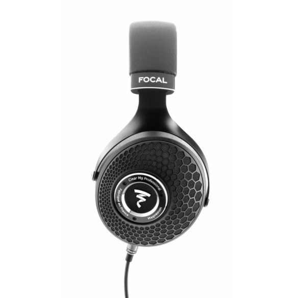 Focal Clear MG Professionnal - Casque Circum Aural Ouvert - Cuir Noir Microfibre Rouge