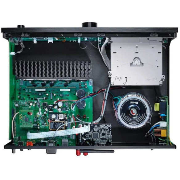 Magnat MC 400 - Ampli Tuner Stéréo connecté avec lecteur CD 2x 60W - Noir