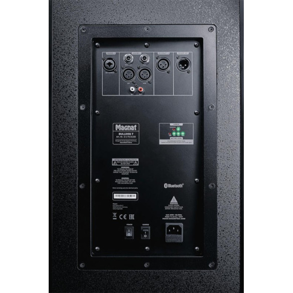 Magnat Bulldog 7 - Enceinte sonorisation Active 250W RMS avec batterie - Noir