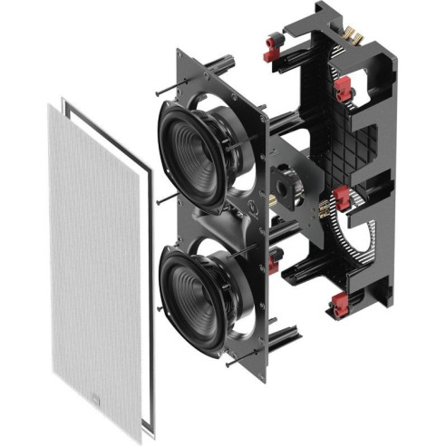 JBL Studio 6 66LCR - Enceinte Encastrable - Cache Blanc