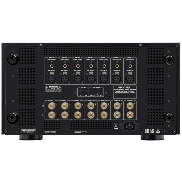 Rotel RMB-1587 MKII - Bloc de Puissance 7x 155W - Noir ou Silver