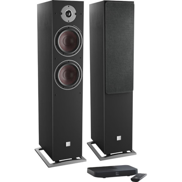Dali Oberon 7C + Sound Hub Compact - Chaine Stéréo Sans Fil - Noir, Blanc, Noyer ou Chêne
