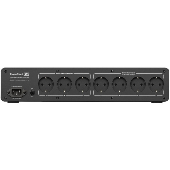 AudioQuest PowerQuest 505 - Conditionneur Barette Secteur 7x prises à filtres ultralinéaires