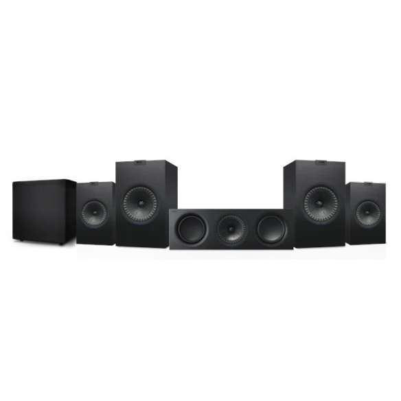 KEF Pack Q350 Plus - Pack home cinema 5.1 compact - Noir ou Blanc
