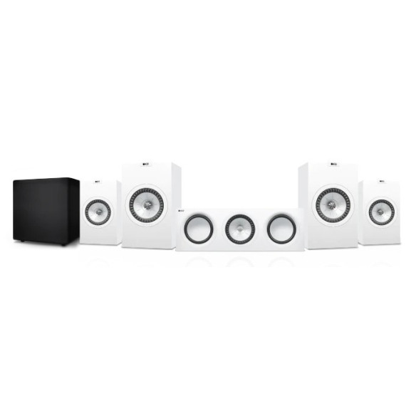 KEF Pack Q350 Plus - Pack home cinema 5.1 compact - Noir ou Blanc