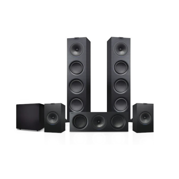 KEF Pack Q750 Plus - Ensemble 5.1 Grand Spectacle - Noir ou Blanc
