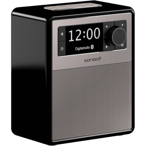 Sonoro Easy - Poste Radio FM/DAB+ avec option batterie - Laqué Noir, Blanc ou Rose