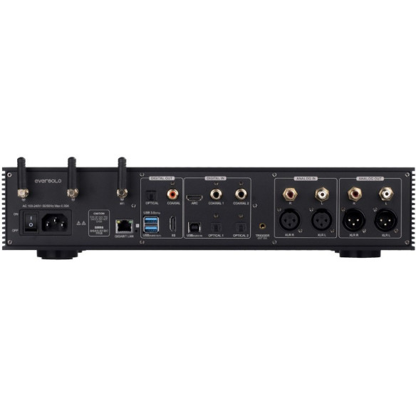EverSolo DMP-A8 - Préampli Stéréo / Streamer / Convertisseur Roon Ready, AKM AK4499EX+AK4191EQ