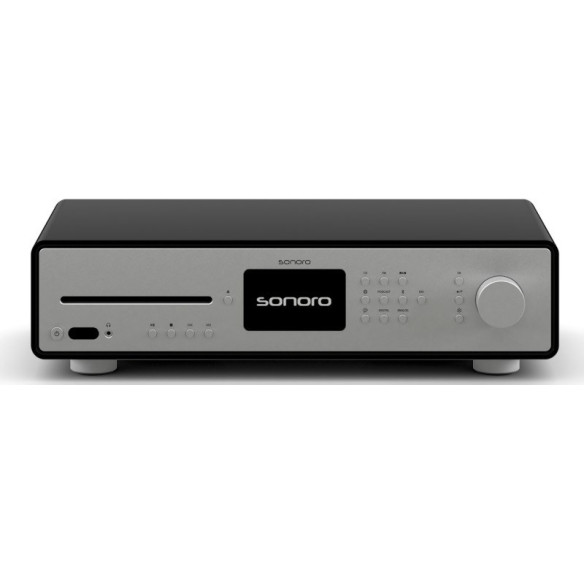 Sonoro Maestro Quantum - Ampli Stéréo DAC, Bluetooth, avec Lecteur CD 2x 110W - Noir, Noir Mat ou Blanc