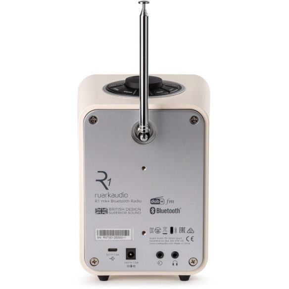Ruark Audio R1 MK4 - Poste Radio FM/DAB+ Bluetooth & USB - Light Cream ou Espresso