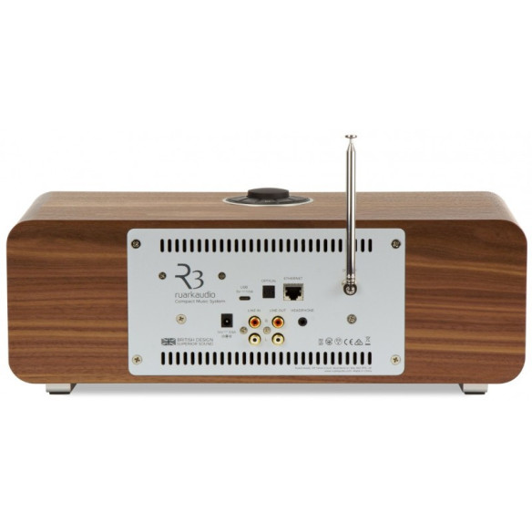 Ruark Audio R3S - Tout-en-un Tuner FM/DAB+, Streamer, Lecteur CD, Bluetooth - Walnut ou Soft Grey