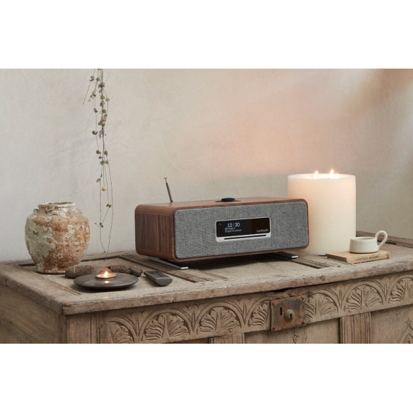 Ruark Audio R3S - Tout-en-un Tuner FM/DAB+, Streamer, Lecteur CD, Bluetooth - Walnut ou Soft Grey