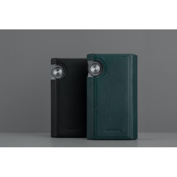 Astell & Kern Étui Kann Ultra - Protection Cuir Pour Kann Ultra - Noir et Marine