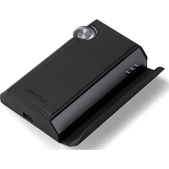 Astell & Kern Étui Kann Ultra - Protection Cuir Pour Kann Ultra - Noir et Marine