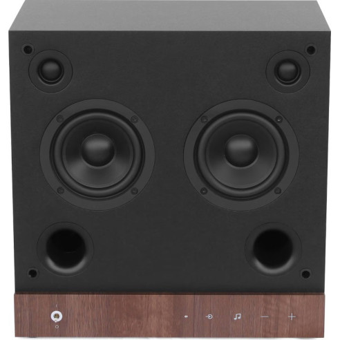 Tangent Spectrum Square - Enceinte bluetooth compatible meuble Ikea Kallax et Expedite avec grilles noires et grises