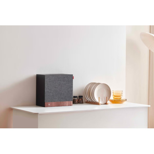 Tangent Spectrum Square - Enceinte bluetooth compatible meuble Ikea Kallax et Expedite avec grilles noires et grises