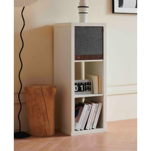 Tangent Spectrum Square - Enceinte bluetooth compatible meuble Ikea Kallax et Expedite avec grilles noires et grises