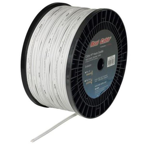 Real Cable SPVIM 250 - Câble Haut-Parleur 2,5mm² blanc Cuivre Aluminium
