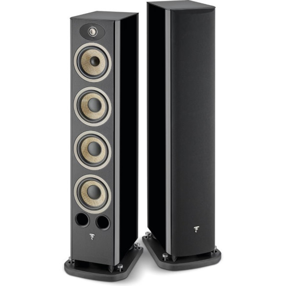 Focal Aria Evo X N°3 - Enceintes Colonnes - Black High Gloss, Prime Walnut et Moss Green High Gloss