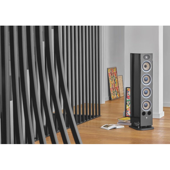 Focal Aria Evo X N°3 - Enceintes Colonnes - Black High Gloss, Prime Walnut et Moss Green High Gloss