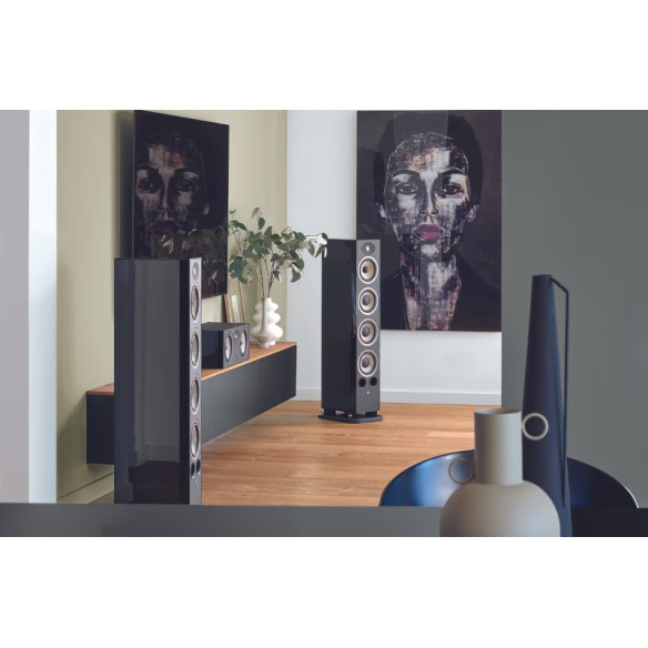 Focal Aria Evo X N°3 - Enceintes Colonnes - Black High Gloss, Prime Walnut et Moss Green High Gloss