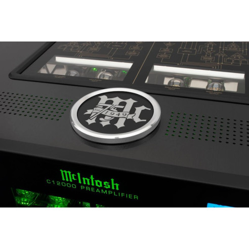McIntosh C12000 75th - Préampli hifi à tubes avec alimentation séparée 75th Anniversaire