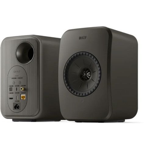 KEF LSX II LT - Enceintes Bibliothèques Connectées Sans Fil - Gris Graphite, Blanc Galet ou Vert Sauge