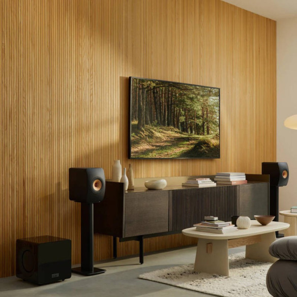 KEF KC92 - Caisson de Basses 2x500W RMS - Noir ou Blanc Laqué