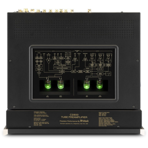 McIntosh C2800 - Préampli Stéréo à Tubes - Noir