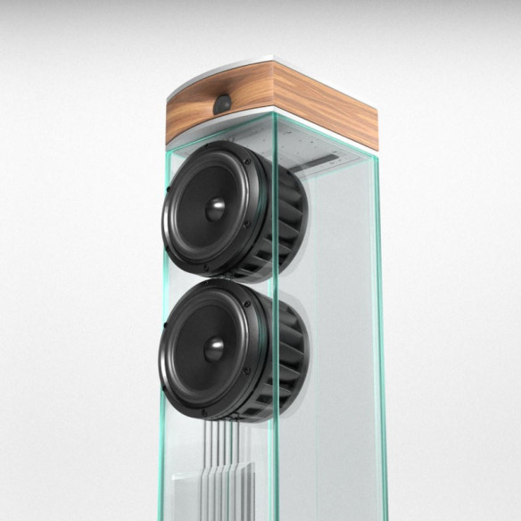 Waterfall Niagara XT1 - Enceintes Colonnes - Verre & Bois Massif
