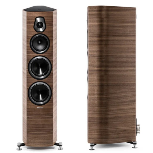 Sonus Faber Sonetto V - Enceintes Colonnes - Laquée Noire, Blanc Satin ou Noyer