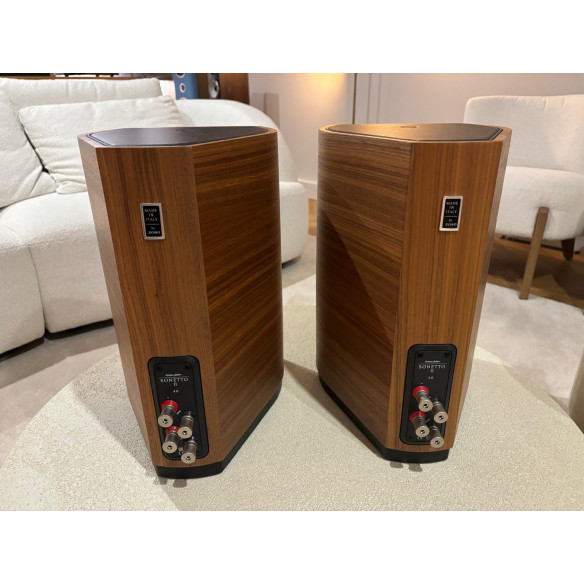 Sonus Faber Sonetto II - Enceintes Bibliothèques - Laquée Noire, Blanc Satin ou Noyer