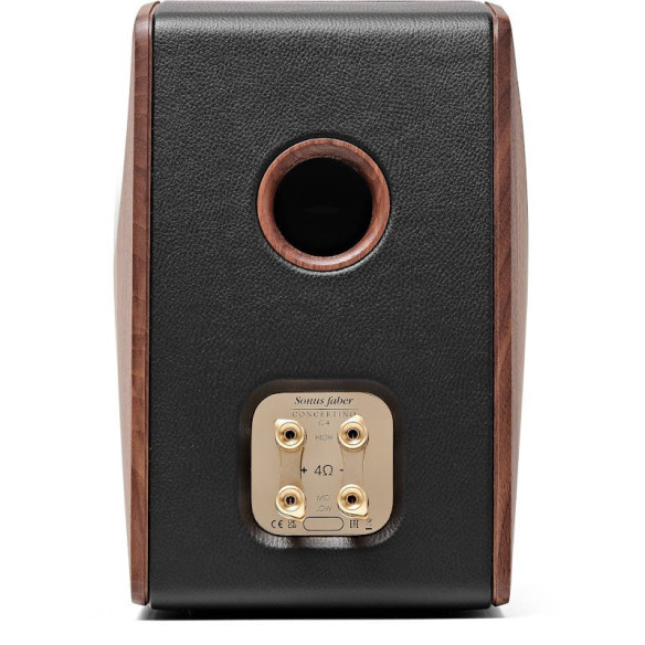 Sonus Faber Concertino G4 - Enceintes Bibliothèques - Noyez Massif & Cuir