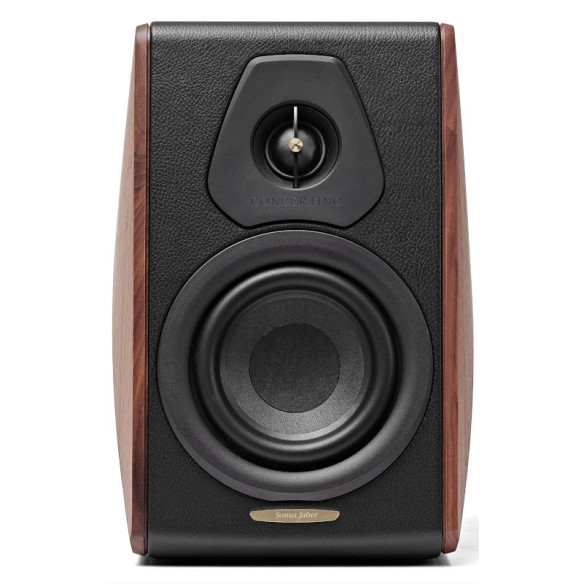Sonus Faber Concertino G4 - Enceintes Bibliothèques - Noyez Massif & Cuir
