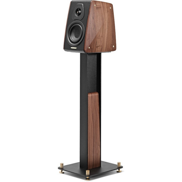 Sonus Faber Concertino Stand - Pieds d'Enceintes pour Concertino G4 - Noir / Noyer Massif